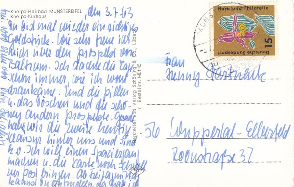 AK - Münstereifel / Kurhaus - von 1963  / - 2857 -