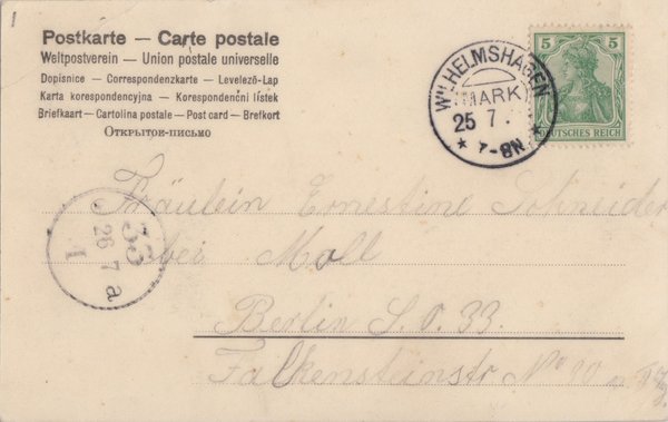 AK - Hessenwinkel / Wilhelmshagen - Dämeritzsee - um 1900  / - 2901 -
