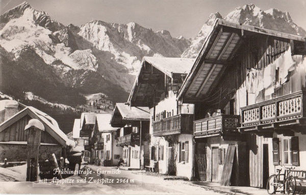 AK - Garmisch-Partenkirchen / Frühlingstr. - von 1961 / - 2931 -
