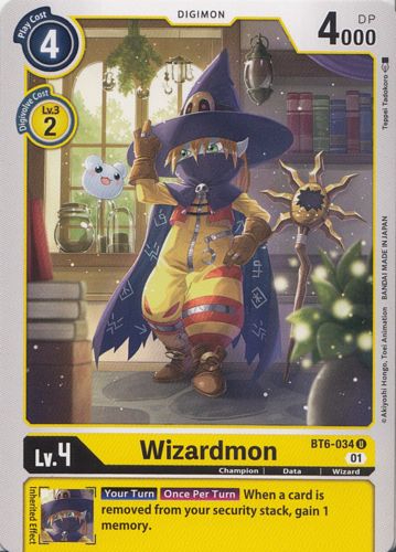SK - Digimon / - Double Diamond - BT6-034 - Wizardmon / - 3302 -