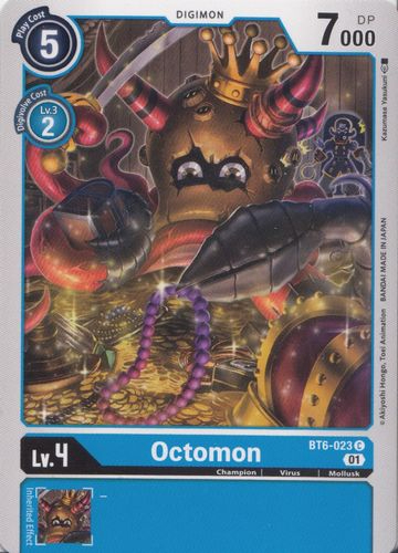 Sammelkarte - Digimon / Double Diamond - Octomon - BT6-023 / - 3305 -