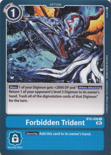 Sammelkarte - Digimon / Double Diamond - Forbidden Trident - BT6-096 / - 3306 -