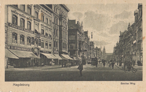 AK - Magdeburg - Breiter Weg - ca. 1920er Jahre  / - 3318 -