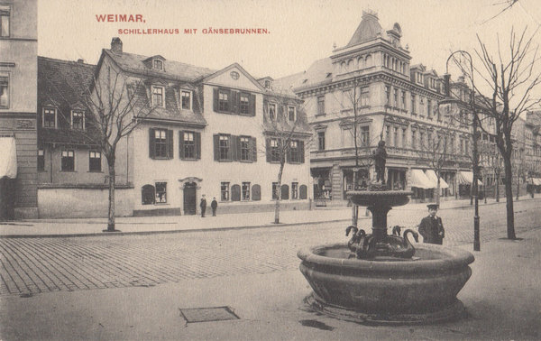 AK - Weimar / am Gänsebrunnen - um 1910  / - 3324 -