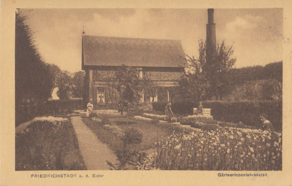 AK - Friedrichstadt a.d. Eider - Gärtnerinnenlehranstalt - um 1930 / - 3329 -
