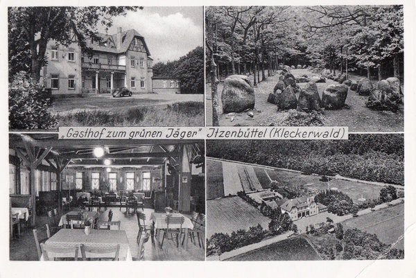 AK - Itzenbüttel - Gasthof z.grünen Jäger - ca. 1950er Jahre / - 3384 -