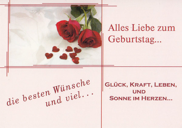 3 Postkarten - Neuware / Alles Liebe zum Geburtstag.../ 3452 -