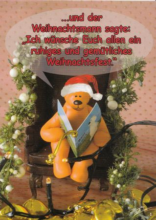 Postkarte - Neuware / Weihnachten - Tatzino / - 3549 -