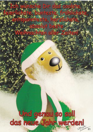 Postkarte - Neuware / Weihnachten - Tatzino / - 3553 -