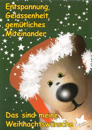 Postkarte - Neuware / Weihnachten - Tatzino / - 3554 -