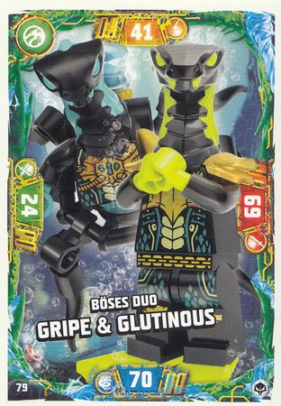 LEGO Ninjago 7 / NEXT LEVEL Trading Card Nr. 79 - Böses Duo Gripe & Glutinous / - 3566 -